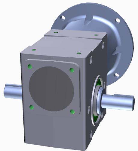 b031110.wapt1RIGHT ANGLE WORM GEARBOX1.54IN CENTER DISTANCE10:1 RATIO56C QUILL INPUT0.7500IN DOUBLE OUTPUTB031110.WAPT1 Cone Drive Right Angle Worm Gearbox, 1.54in Center Distance, 10:1 Ratio, NEMA 56C Motor Adapter Input, 0.75in Double Extended Output Shaft ; Ratings Based On 1750 RPM Motor: Output Speed (RPM): 175, Maximum Input Horsepower: 1.47, Maximum Output Torque: 446 lb-in, Efficiency: 84%