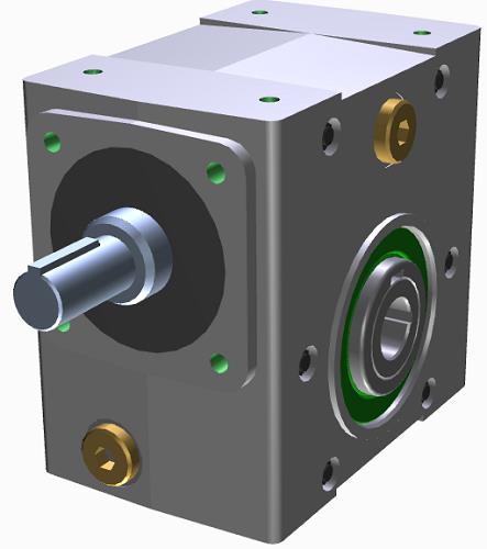 b031110.wra-1RIGHT ANGLE WORM GEARBOX1.54IN CENTER DISTANCE10:1 RATIO0.7500IN SHAFT INPUT1.0000IN HOLLOW OUTPUTB031110.WRA-1 Cone Drive Right Angle Worm Gearbox, 1.54in Center Distance, 10:1 Ratio, 0.75in Solid Input Shaft, 1.00in Hollow Output Shaft ; Ratings Based On 1750 RPM Motor: Output Speed (RPM): 175, Maximum Input Horsepower: 1.47, Maximum Output Torque: 446 lb-in, Efficiency: 84%