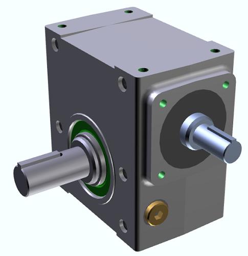 b031110.wrn-aRIGHT ANGLE WORM GEARBOX1.54IN CENTER DISTANCE10:1 RATIO0.7500IN SHAFT INPUT0.7500IN LH OUTPUTB031110.WRN-A Cone Drive Right Angle Worm Gearbox, 1.54in Center Distance, 10:1 Ratio, 0.75in Solid Input Shaft, 0.75in Left Hand Extended Output Shaft ; Ratings Based On 1750 RPM Motor: Output Speed (RPM): 175, Maximum Input Horsepower: 1.47, Maximum Output Torque: 446 lb-in, Efficiency: 84%